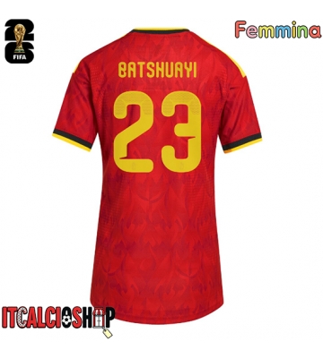 Belgio Michy Batshuayi #23 Prima Maglia Femmina Mondiali 2026 Manica Corta